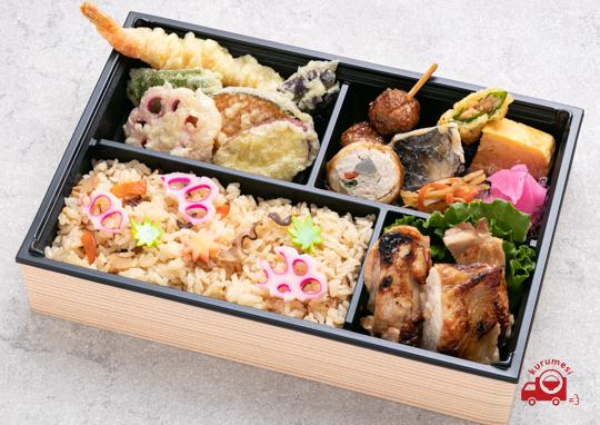天ぷらと鶏の照り焼き五目膳-mainlargeimage
