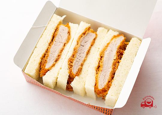 ラージヒレかつサンド 850円 京都かつひろの弁当配達 くるめし弁当