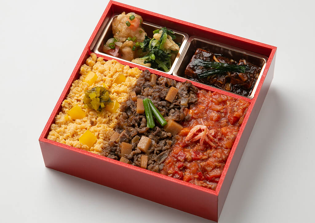 サワダ式 三色中華 ～油淋鶏と麻婆豆腐～